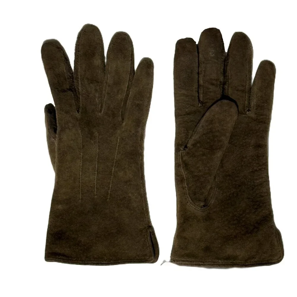 Wilsons Leather Brown Suede Thinsulate Gloves - Woman’s Size Medium - Picture 2 of 7